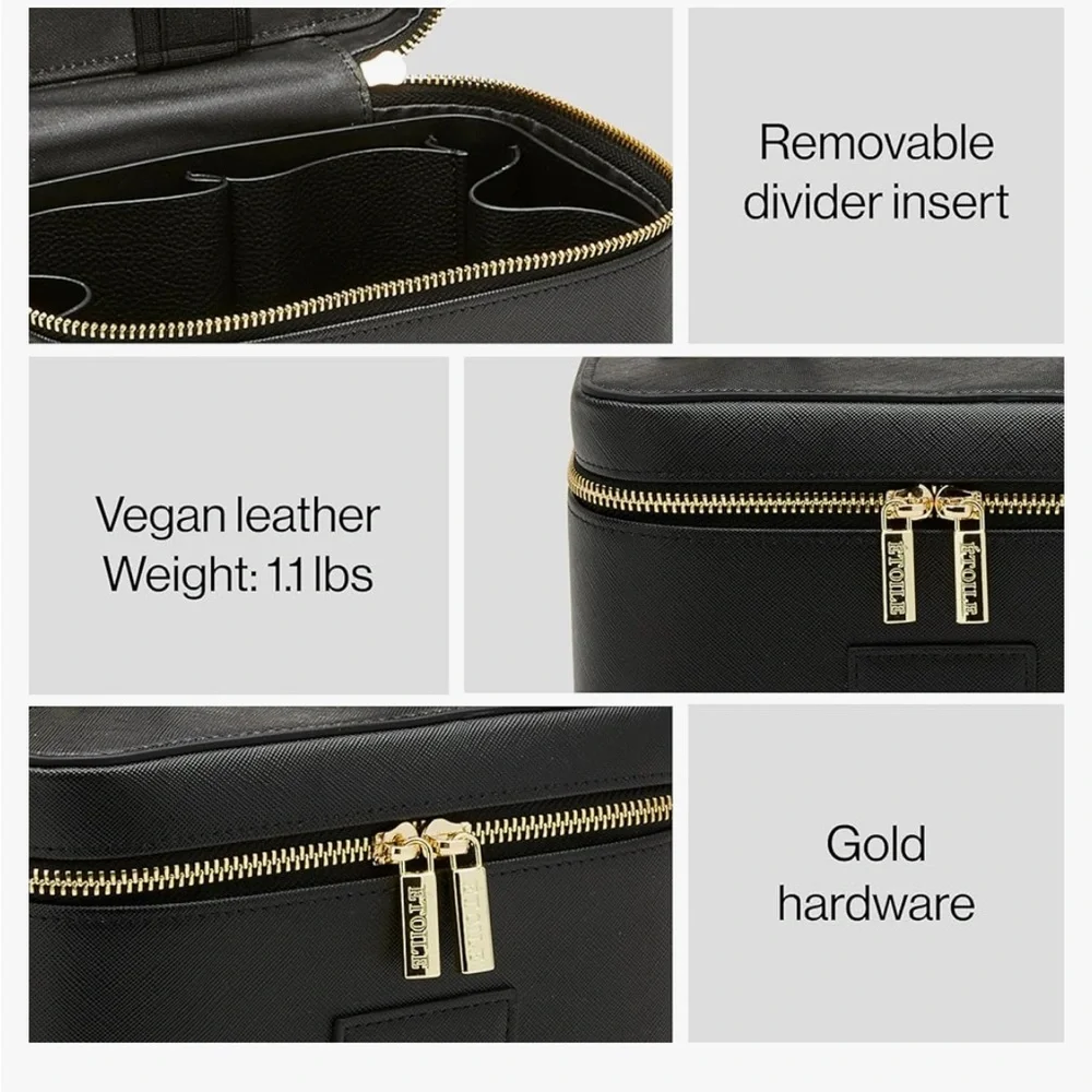 Etoile Mini Vanity Case in Black - Picture 2 of 8